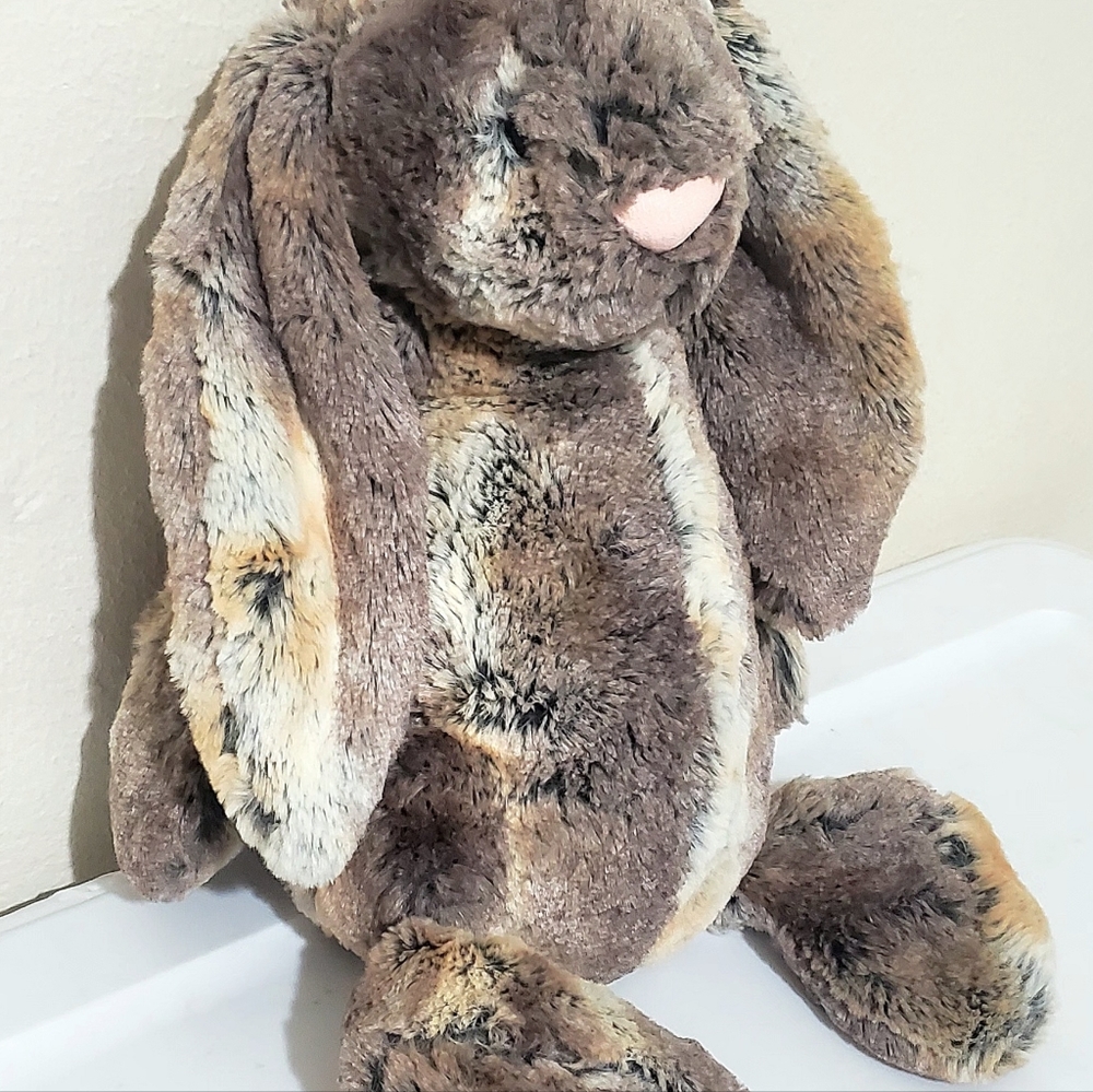 JELLYCAT WOODLAND BABE BUNNY PLUSH. 12" TALL COLLECTIBLE EASTER BUNNY - Picture 11 of 16